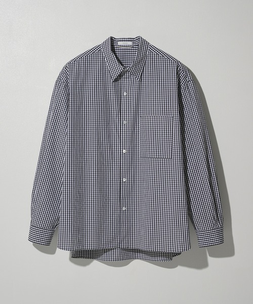 STUDIOUS(ステュディオス)の「【STUDIOUS】Clear broad Shirts(シャツ/ブラウス・メンズ・チェック/ストライプ/サックスブルー/ホワイト・2/1/3)」の1枚目の写真