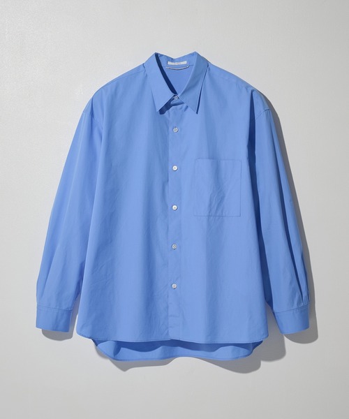 STUDIOUS(ステュディオス)の「【STUDIOUS】Clear broad Shirts(シャツ/ブラウス・メンズ・チェック/ストライプ/サックスブルー/ホワイト・2/1/3)」の3枚目の写真