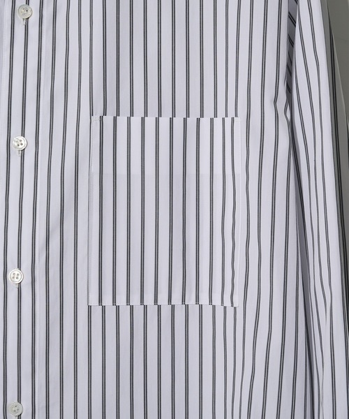 STUDIOUS(ステュディオス)の「【STUDIOUS】Clear broad Shirts(シャツ/ブラウス・メンズ・チェック/ストライプ/サックスブルー/ホワイト・2/1/3)」の18枚目の写真