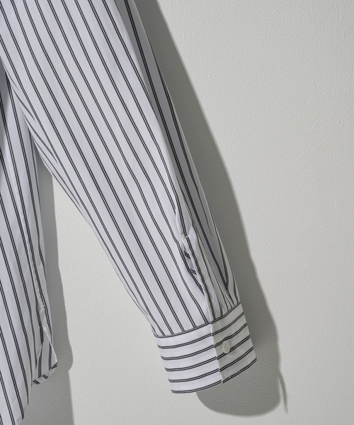 STUDIOUS(ステュディオス)の「【STUDIOUS】Clear broad Shirts(シャツ/ブラウス・メンズ・チェック/ストライプ/サックスブルー/ホワイト・2/1/3)」の11枚目の写真