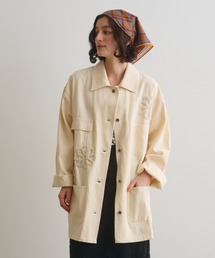 Crisp（クリスプ）の「フラワーモチーフワークオーバージャケット（デニムジャケット）」