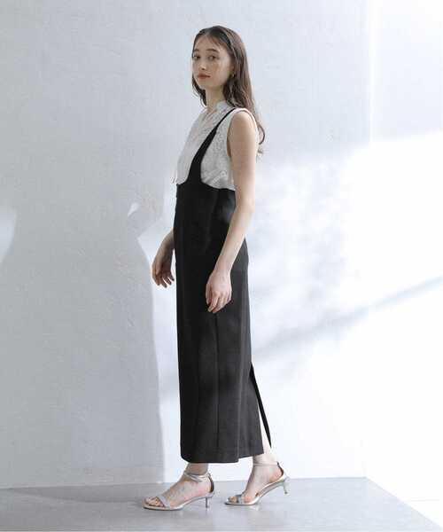 La TOTALITE（ラトータリテ）の「《追加》【洗える】フロントジップジャンスカ（スカート・レディース・ホワイト/ブラック・38/36）」の5枚目の写真