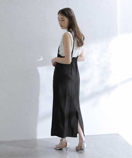 La TOTALITE（ラトータリテ）の「《追加》【洗える】フロントジップジャンスカ（スカート・レディース・ホワイト/ブラック・38/36）」の6枚目の写真