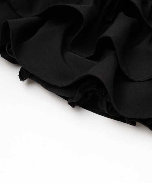 URBAN CHERRY（アーバンチェリー）の「【インナーパンツ付き】ティアードフリルデザインスカート（スカート・キッズ・ブラック・150cm/140cm/130cm/120cm/110cm）」の5枚目の写真