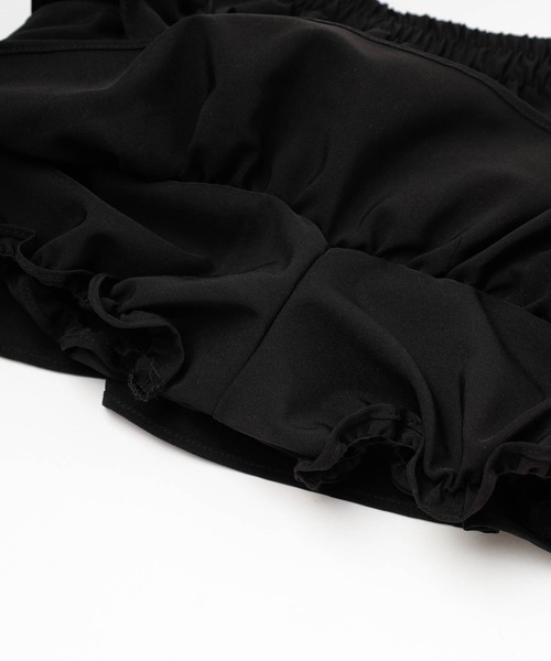 URBAN CHERRY（アーバンチェリー）の「【インナーパンツ付き】ティアードフリルデザインスカート（スカート・キッズ・ブラック・150cm/140cm/130cm/120cm/110cm）」の6枚目の写真