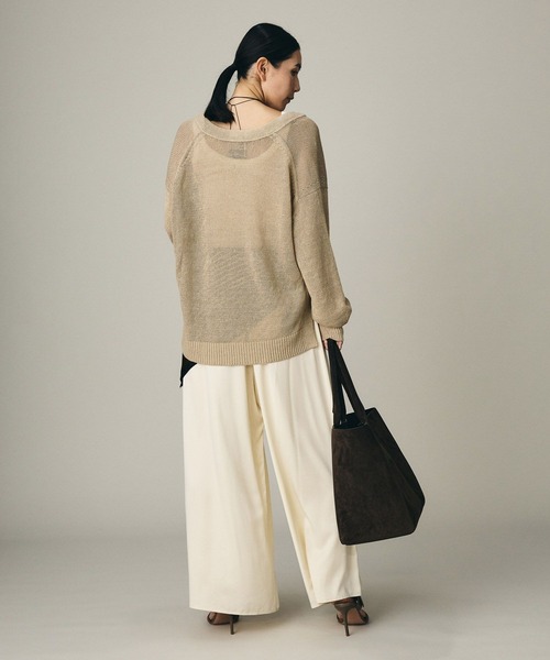 Chaos（カオス）の「Chaos(カオス)/ ノーマンリネンカーディガン（カーディガン/ボレロ・レディース・カーキ/ベージュ・FREE）」の7枚目の写真