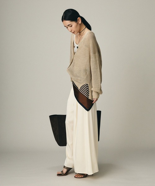 Chaos（カオス）の「Chaos(カオス)/ ノーマンリネンカーディガン（カーディガン/ボレロ・レディース・カーキ/ベージュ・FREE）」の6枚目の写真