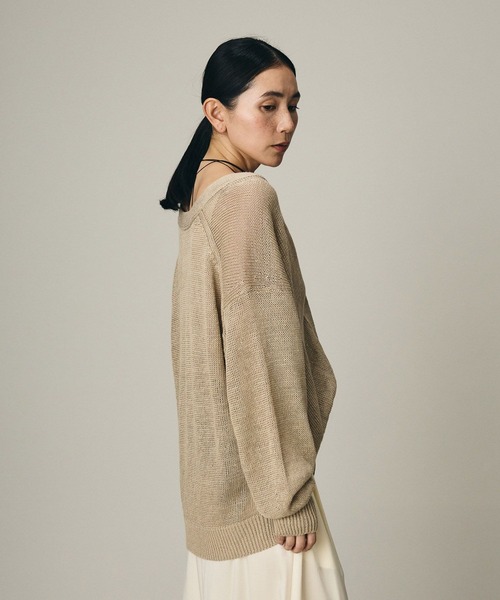 Chaos（カオス）の「Chaos(カオス)/ ノーマンリネンカーディガン（カーディガン/ボレロ・レディース・カーキ/ベージュ・FREE）」の9枚目の写真