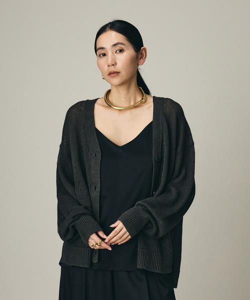 Chaos（カオス）の「Chaos(カオス)/ ノーマンリネンカーディガン（カーディガン/ボレロ・レディース・カーキ/ベージュ・FREE）」の14枚目の写真