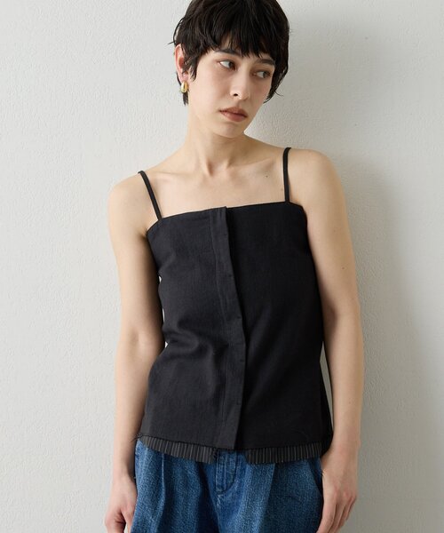 THE PAUSE(ザ ポーズ)の「【THE PAUSE】キャミブラウス(シャツ/ブラウス・レディース・ベージュ/ブラック・FREE)」の13枚目の写真