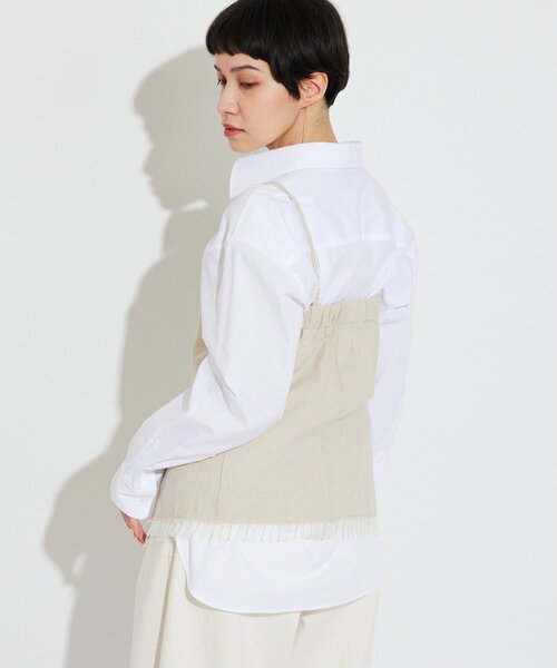 THE PAUSE(ザ ポーズ)の「【THE PAUSE】キャミブラウス(シャツ/ブラウス・レディース・ベージュ/ブラック・FREE)」の22枚目の写真