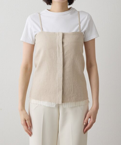 THE PAUSE(ザ ポーズ)の「【THE PAUSE】キャミブラウス(シャツ/ブラウス・レディース・ベージュ/ブラック・FREE)」の3枚目の写真