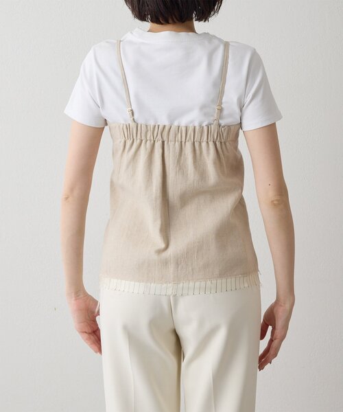 THE PAUSE(ザ ポーズ)の「【THE PAUSE】キャミブラウス(シャツ/ブラウス・レディース・ベージュ/ブラック・FREE)」の5枚目の写真