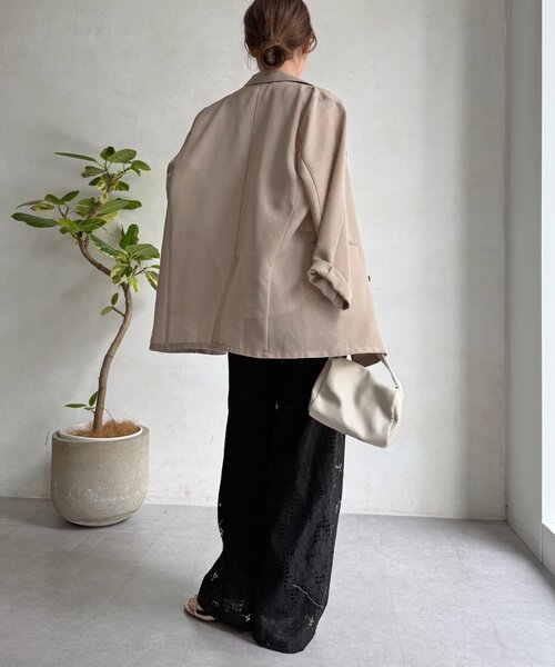 DouDou(ドゥドゥ)の「【WEB限定】フラワーコードレースイージーパンツ(その他パンツ・レディース・オフホワイト/グリーン/ブラック・FREE)」の19枚目の写真