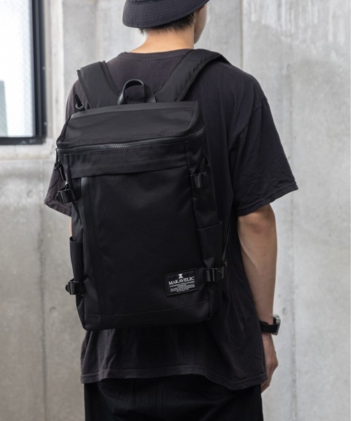MAKAVELIC（マキャベリック）の「【MAKAVELIC】 CHASE RECTANGLE DAYPACK（バックパック/リュック・メンズ・ブラック・FREE）」の2枚目の写真