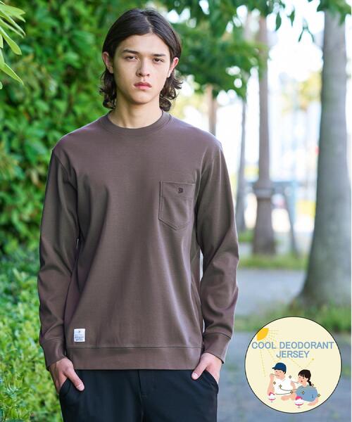 DRESSTERIOR(ドレステリア)の「【抗菌防臭/UVカット/しわ防止】クールデオドラント フライスロングTシャツ(Tシャツ/カットソー・メンズ・ブラック/ホワイト/サックスブルー/ブラウン系その他・92/90/94/91)」の3枚目の写真