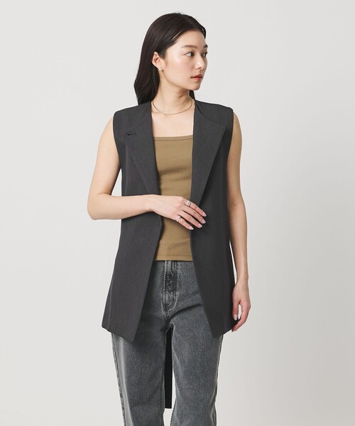 MARW UNITED ARROWS（マルゥ ユナイテッドアローズ）の「＜MARW UNITED ARROWS＞ウエスト ベルト ジレⅡ（ベスト・レディース・ネイビー/ダークグレー/ブラック・FREE）」の2枚目の写真