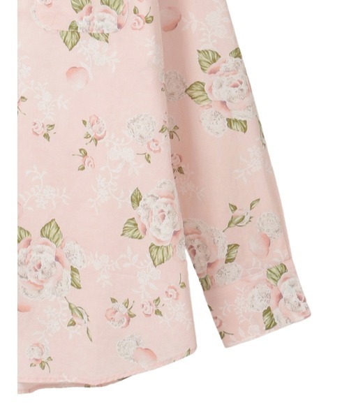 KARL HELMUT（カールヘルム）の「ポワン・ド・ローズプリントシャツブラウス（シャツ/ブラウス・メンズ・ピンク/ブラック/アクア/キナリ・MEDIUM/LARGE）」の8枚目の写真