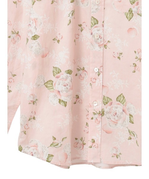 KARL HELMUT（カールヘルム）の「ポワン・ド・ローズプリントシャツブラウス（シャツ/ブラウス・メンズ・ピンク/ブラック/アクア/キナリ・MEDIUM/LARGE）」の9枚目の写真