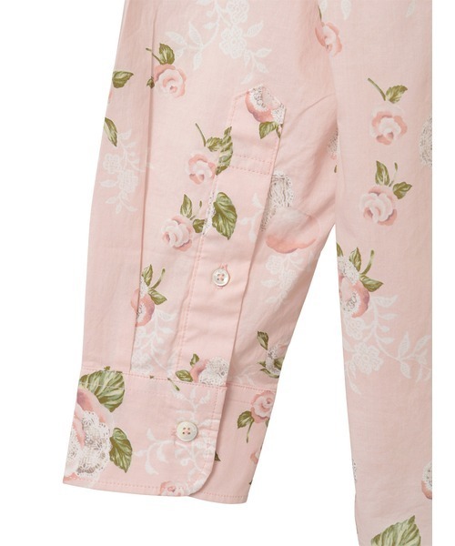 KARL HELMUT（カールヘルム）の「ポワン・ド・ローズプリントシャツブラウス（シャツ/ブラウス・メンズ・ピンク/ブラック/アクア/キナリ・MEDIUM/LARGE）」の11枚目の写真