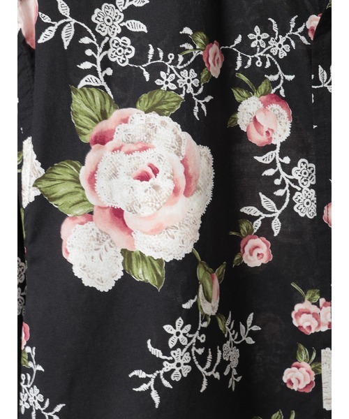 KARL HELMUT（カールヘルム）の「ポワン・ド・ローズプリントシャツブラウス（シャツ/ブラウス・メンズ・ピンク/ブラック/アクア/キナリ・MEDIUM/LARGE）」の13枚目の写真