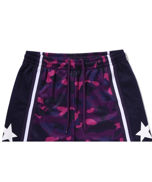 A BATHING APE(アベイシングエイプ)の「COLOR CAMO MESH RELAXED FIT SHORTS(その他パンツ・メンズ・グリーン/パープル・SMALL/LARGE/X-LARGE/MEDIUM/XX-LARGE)」の10枚目の写真