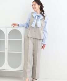 SHOO・LA・RUE | 【2点セット/S-LL】着回し力も抜群 着るだけで決まる大人上品セットアップ(セットアップ)