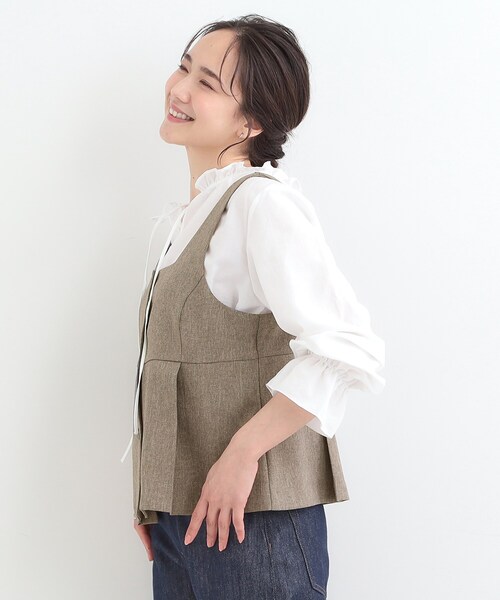 SHOO・LA・RUE（シューラルー）の「【2点セット/S-LL】着回し力も抜群 着るだけで決まる大人上品セットアップ（セットアップ・レディース・ダークブラウン/ライトグレー/ブラック・02/03/04/01）」の12枚目の写真