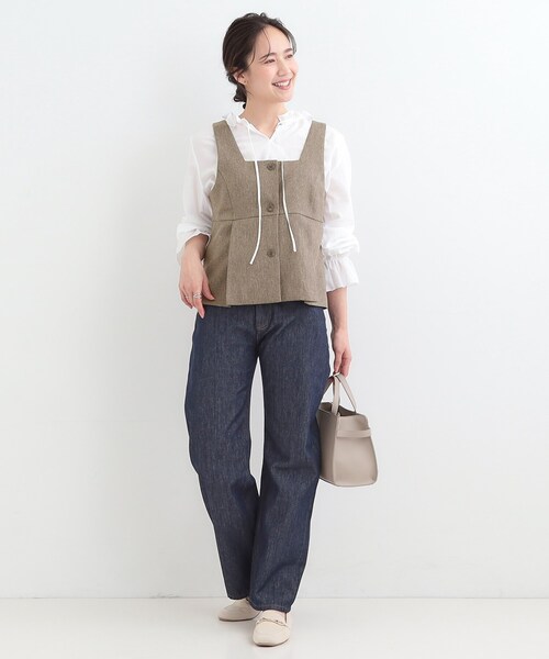 SHOO・LA・RUE（シューラルー）の「【2点セット/S-LL】着回し力も抜群 着るだけで決まる大人上品セットアップ（セットアップ・レディース・ダークブラウン/ライトグレー/ブラック・02/03/04/01）」の13枚目の写真