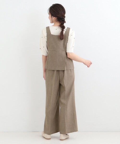 SHOO・LA・RUE（シューラルー）の「【2点セット/S-LL】着回し力も抜群 着るだけで決まる大人上品セットアップ（セットアップ・レディース・ダークブラウン/ライトグレー/ブラック・02/03/04/01）」の15枚目の写真