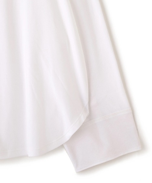 ETRE TOKYO（エトレトウキョウ）の「【ZOZO限定カラー】ボートネックカフスロンTee（Tシャツ/カットソー・レディース・グレー/ホワイト/チャコール/ネイビー・FREE）」の6枚目の写真