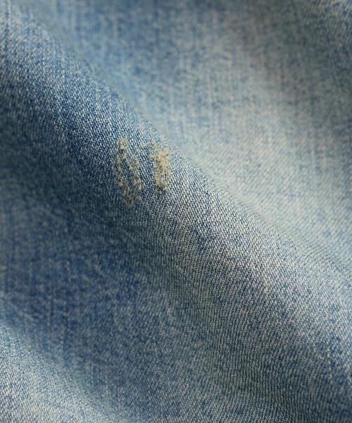 RRL（ダブル アール エル）の「スリム フィット リペアード デニム ウエスタン シャツ（シャツ/ブラウス・メンズ・ブルー・XXL/XS/XL/S/M/L）」の4枚目の写真