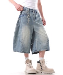 WESTBOY（ウエストボーイ）の「グラデーション ウォッシュ バギーデニム ハーフパンツ WO26S5PT01（デニムパンツ）」