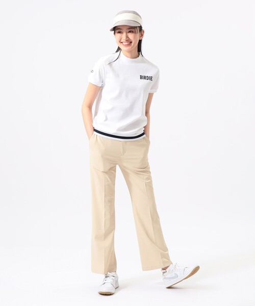 BEAMS GOLF(ビームスゴルフ)の「ORANGE LABEL /裾リブボーダー モックネック シャツ(スウェット・レディース・レッド/ホワイト/ネイビー・LARGE/SMALL/MEDIUM)」の22枚目の写真
