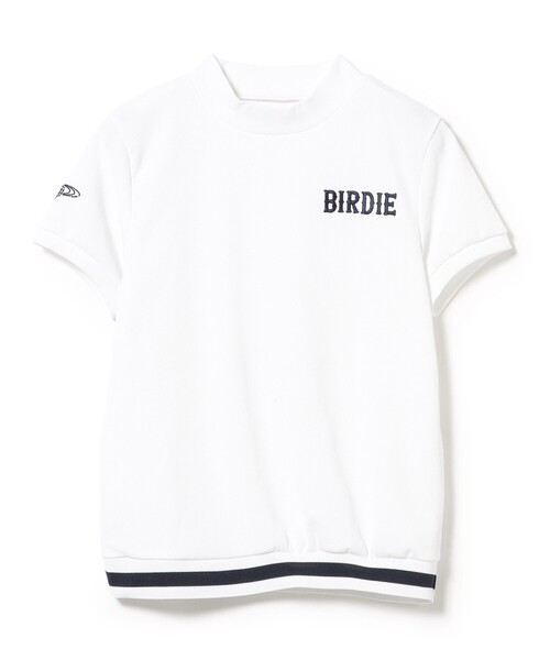 BEAMS GOLF(ビームスゴルフ)の「ORANGE LABEL /裾リブボーダー モックネック シャツ(スウェット・レディース・レッド/ホワイト/ネイビー・LARGE/SMALL/MEDIUM)」の8枚目の写真