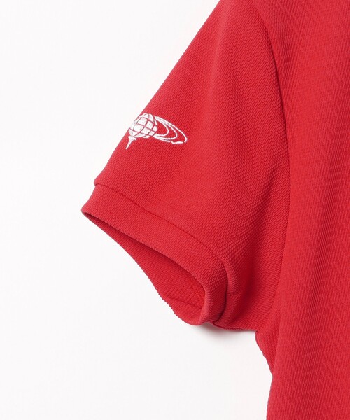 BEAMS GOLF(ビームスゴルフ)の「ORANGE LABEL /裾リブボーダー モックネック シャツ(スウェット・レディース・レッド/ホワイト/ネイビー・LARGE/SMALL/MEDIUM)」の13枚目の写真