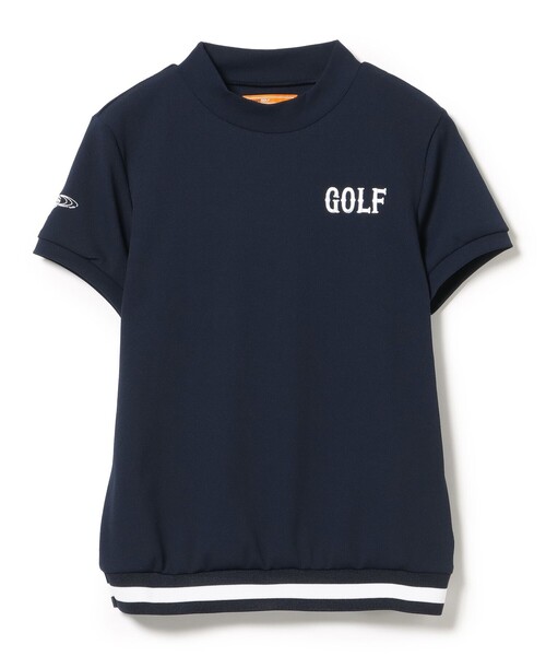 BEAMS GOLF(ビームスゴルフ)の「ORANGE LABEL /裾リブボーダー モックネック シャツ(スウェット・レディース・レッド/ホワイト/ネイビー・LARGE/SMALL/MEDIUM)」の18枚目の写真