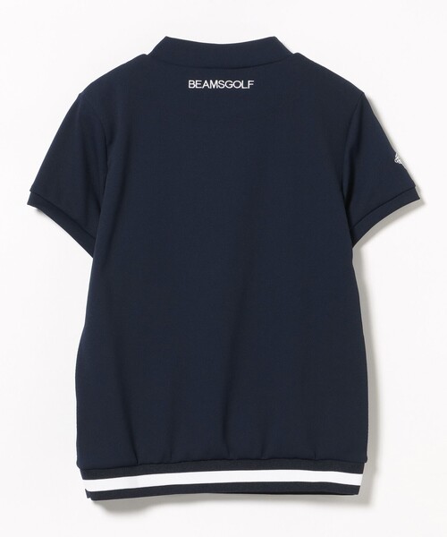 BEAMS GOLF(ビームスゴルフ)の「ORANGE LABEL /裾リブボーダー モックネック シャツ(スウェット・レディース・レッド/ホワイト/ネイビー・LARGE/SMALL/MEDIUM)」の19枚目の写真