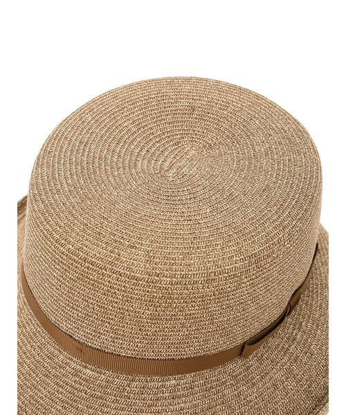 Samansa Mos2（サマンサ モスモス）の「ブレードハット（ハット・レディース・ベージュ/ブラウン・F）」の6枚目の写真