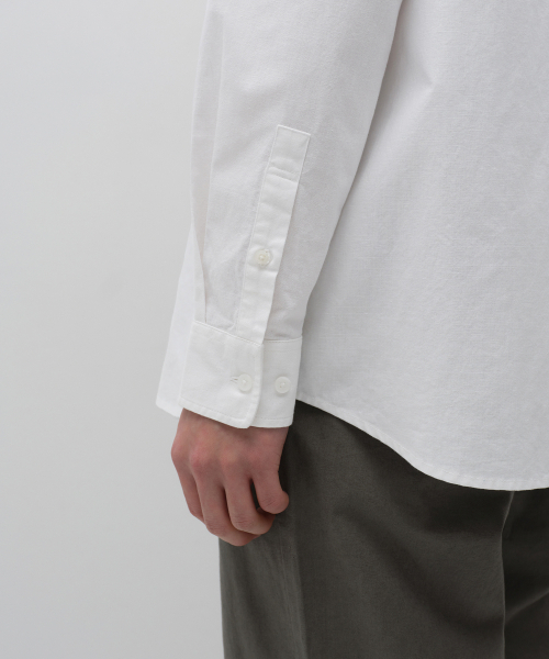 MUSINSA STANDARD（ムシンサスタンダード）の「リラックスドリネンブレンドシャツ[ホワイト]（シャツ/ブラウス・メンズ・その他・2XL/X-LARGE/MEDIUM/LARGE/SMALL）」の6枚目の写真