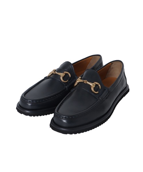 CORSO ROMA，9（コルソローマ）の「CORSO ROMA，9 / vibram sole bit loafers(コルソ ローマ ビブラムソールビットローファー DORA MGO)（ローファー・レディース・ブラウン/ネイビー・36/37）」の5枚目の写真