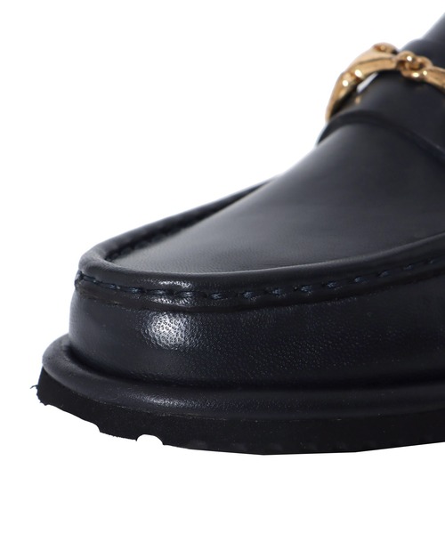 CORSO ROMA，9（コルソローマ）の「CORSO ROMA，9 / vibram sole bit loafers(コルソ ローマ ビブラムソールビットローファー DORA MGO)（ローファー・レディース・ブラウン/ネイビー・36/37）」の10枚目の写真