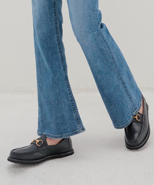 CORSO ROMA，9（コルソローマ）の「CORSO ROMA，9 / vibram sole bit loafers(コルソ ローマ ビブラムソールビットローファー DORA MGO)（ローファー・レディース・ブラウン/ネイビー・36/37）」の3枚目の写真