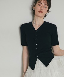 RUVHED KNIT TOP