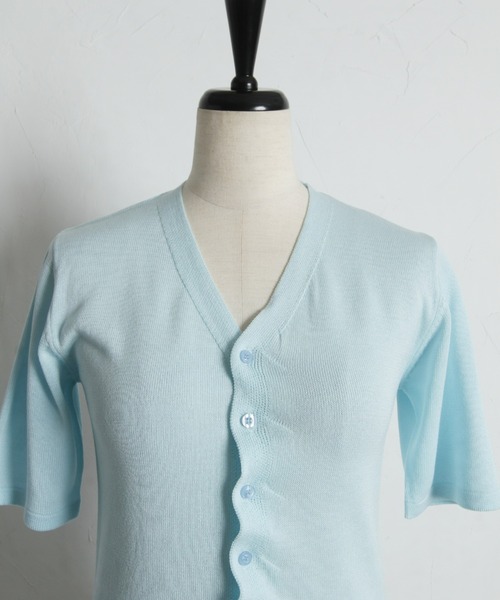 ARVELLIA（アルベリア）の「RUVHED KNIT TOP（ニット/セーター・レディース・サックスブルー/ブラック・M）」の16枚目の写真