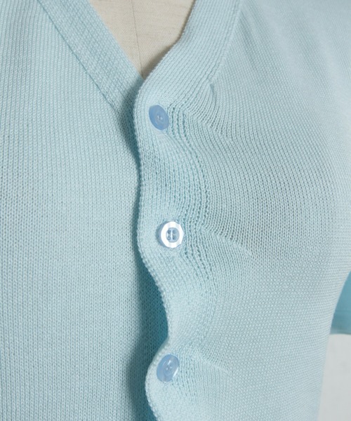 ARVELLIA（アルベリア）の「RUVHED KNIT TOP（ニット/セーター・レディース・サックスブルー/ブラック・M）」の18枚目の写真