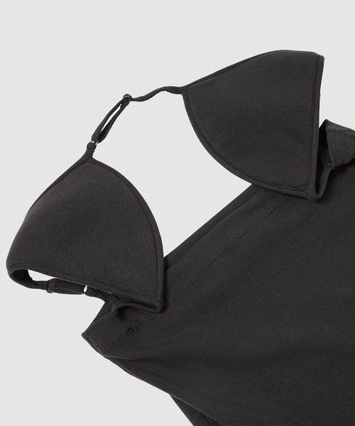 YOHEI OHNO(ヨウヘイオオノ)の「Shoulder Padded Bodysuit(その他トップス・レディース・ベージュ/チャコール・36)」の4枚目の写真