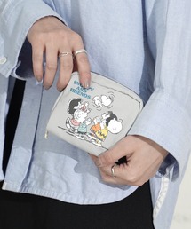 THE MILES（ザ マイルズ）の「"09"≪PEANUTS≫ナイロン プリント スクエア ポーチ（ポーチ）」