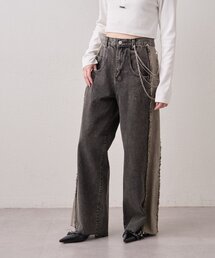 mline | [mline]サイドフリンジデニム(デニムパンツ)