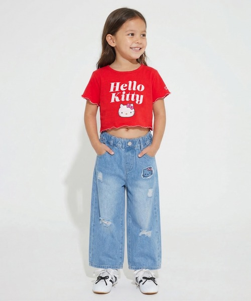 BABYDOLL(ベビードール)の「サンリオ メロウクロップドTシャツ 1566K(Tシャツ/カットソー・キッズ・その他24/パープル/その他25/ライトブルー・140cm/130cm/120cm/110cm/100cm/90cm)」の10枚目の写真